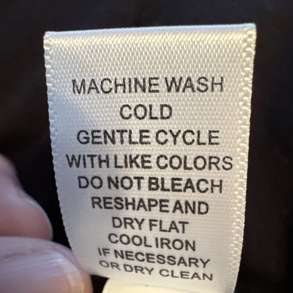 CABLE & GAUGE Women Tunic Sweater Small Black Red Zip Neck Stretch Knit Pullover - Picture 7 of 7